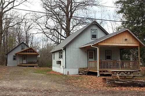 gray cabin